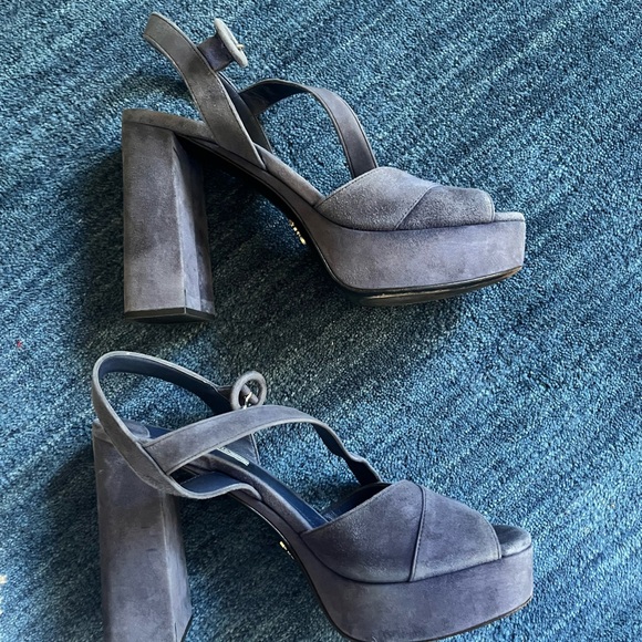 Platform Suede Prada Heels - Picture 5 of 9